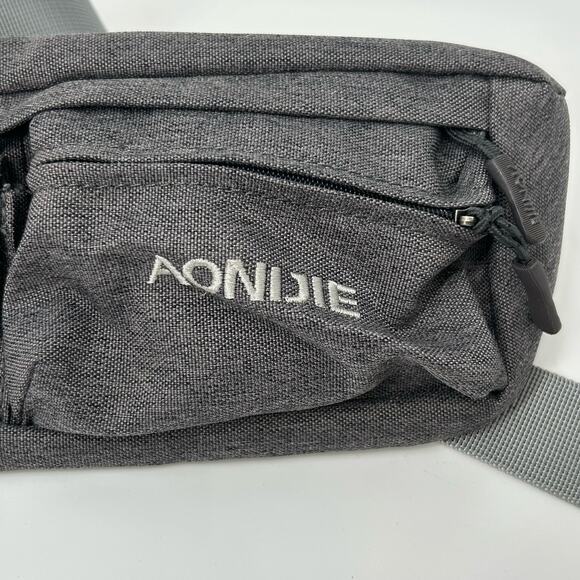 AONIJIE Outdoor Sports Waist Bag Fanny Pack 2 Zip and One Hook and Loop Pocket - Picture 2 of 9